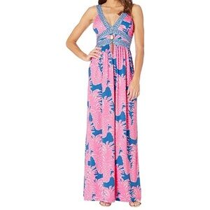 Lilly Pulitzer Taryn Pineapple Maxi Dress – Size 10